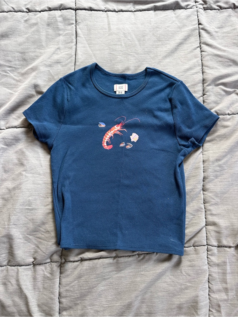 Urban outfitters baby tee shrimp